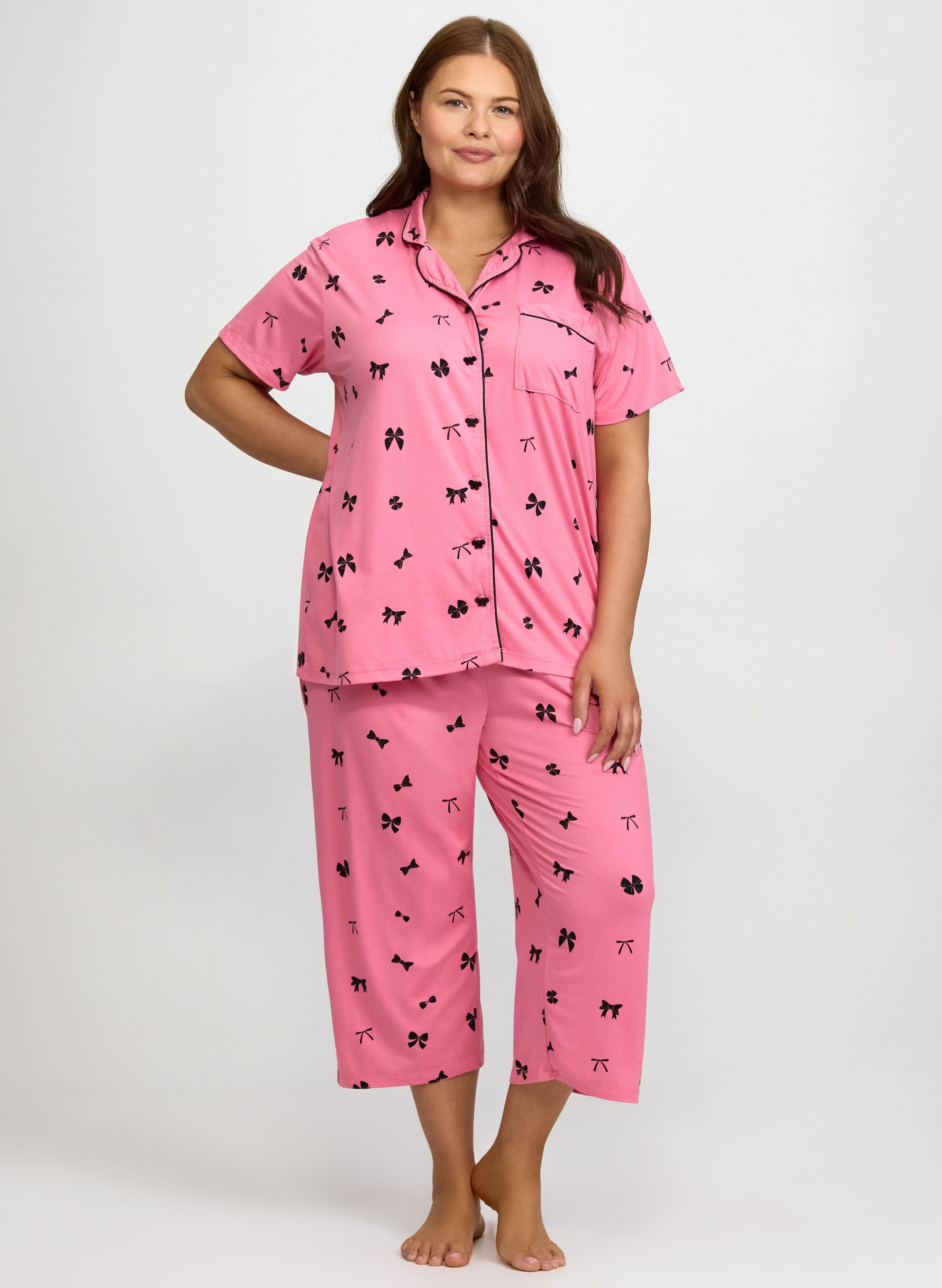 Bow Print Pyjama Set
