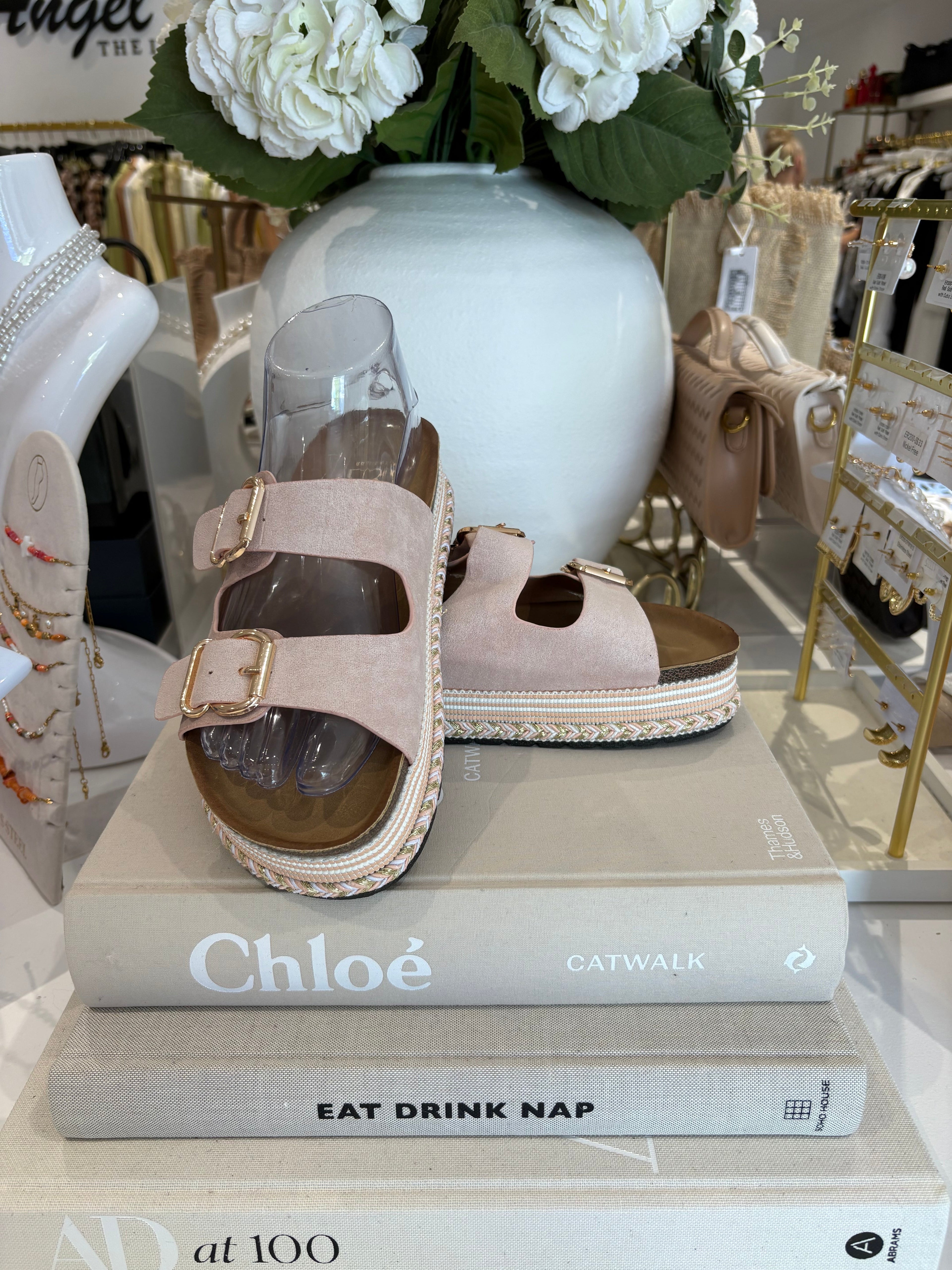 Double Buckle Platform Sandals (2 Colours)