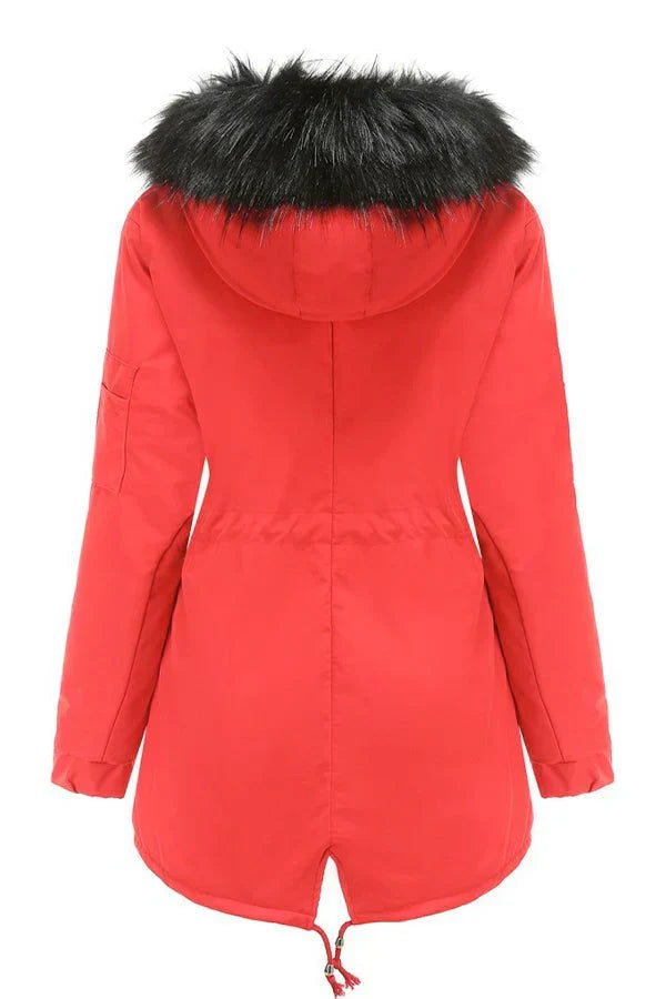 Fur Collar Fleece Coat
