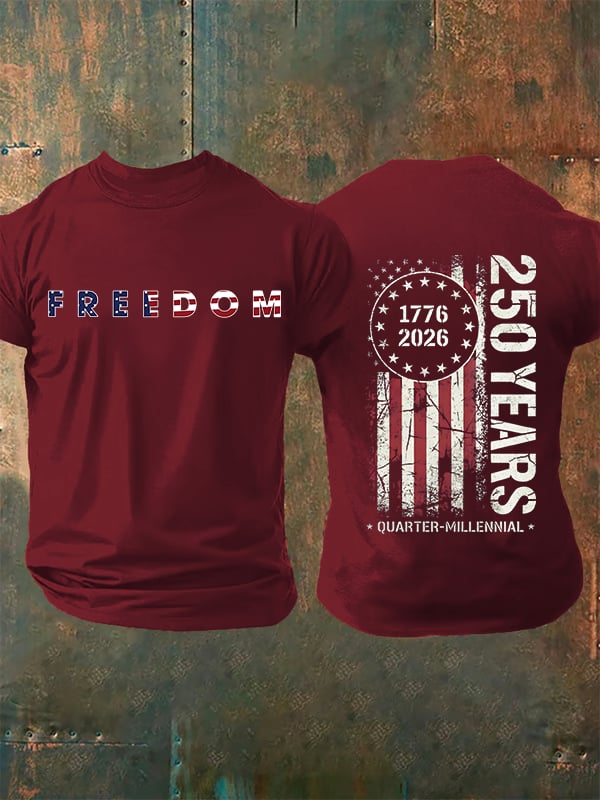 Men's  American 250th Print T-Shirt