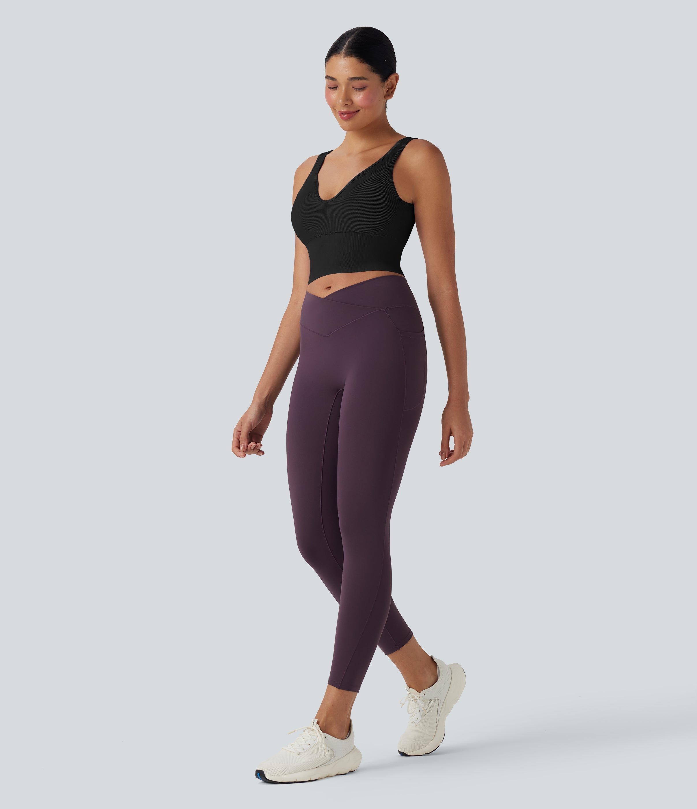Seamless Flow Cropped Yoga Tank Top