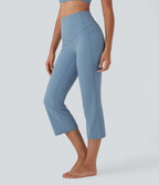 UltraSculptTM SoCinched High Waisted Tummy Control Cropped Yoga Bootcut Leggings with Pockets