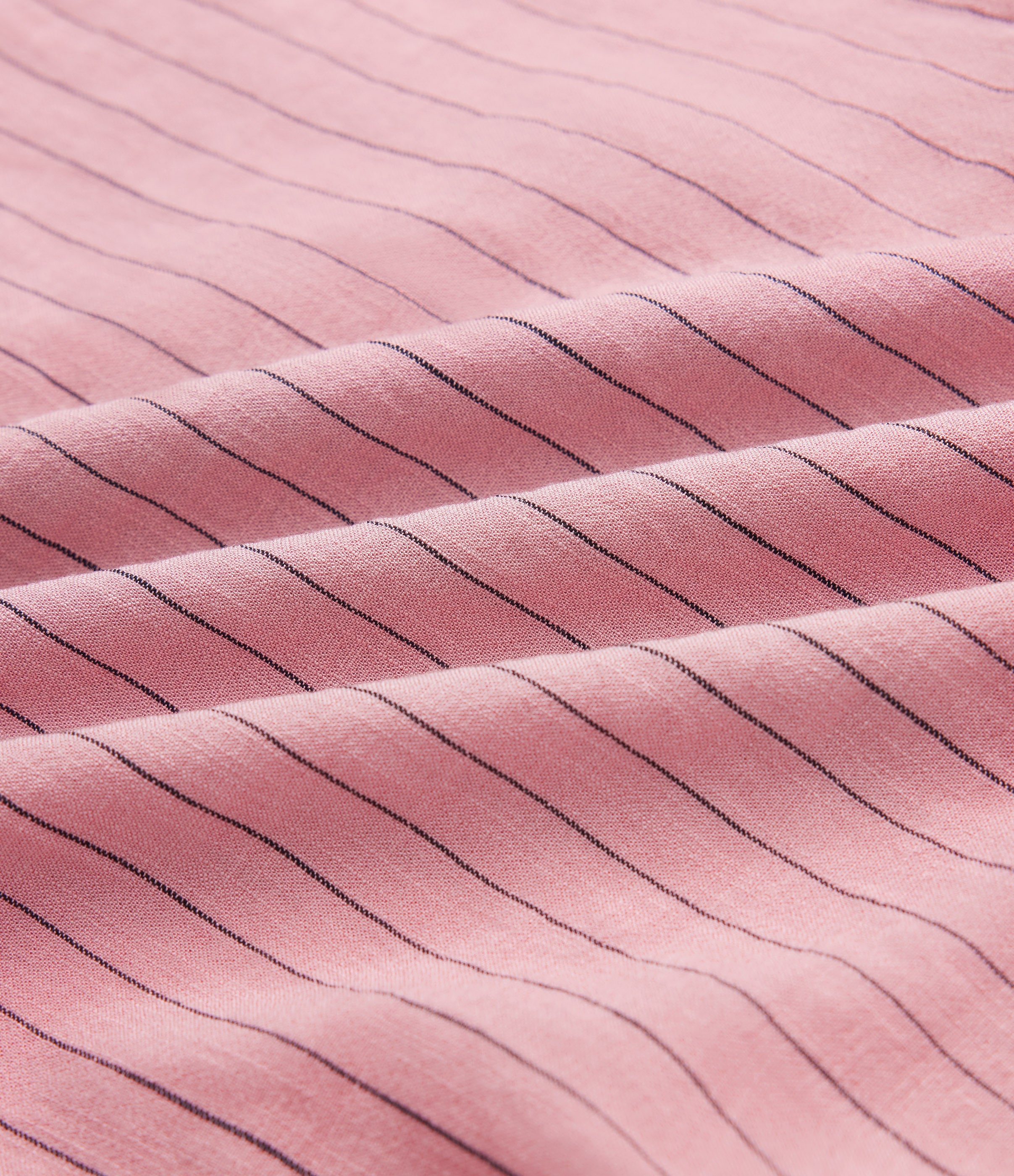 High Waisted Stripe Maxi Linen-Feel Skirt with Pockets
