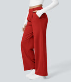 2026🔥 FlexTM High Waisted Pocket Straight Leg Work Pants