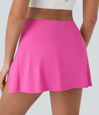 SoftlyZeroTM QuickDry High Waisted Butt Lifting Tie Front 2-in-1 Mini Yoga Skirt with Pocket