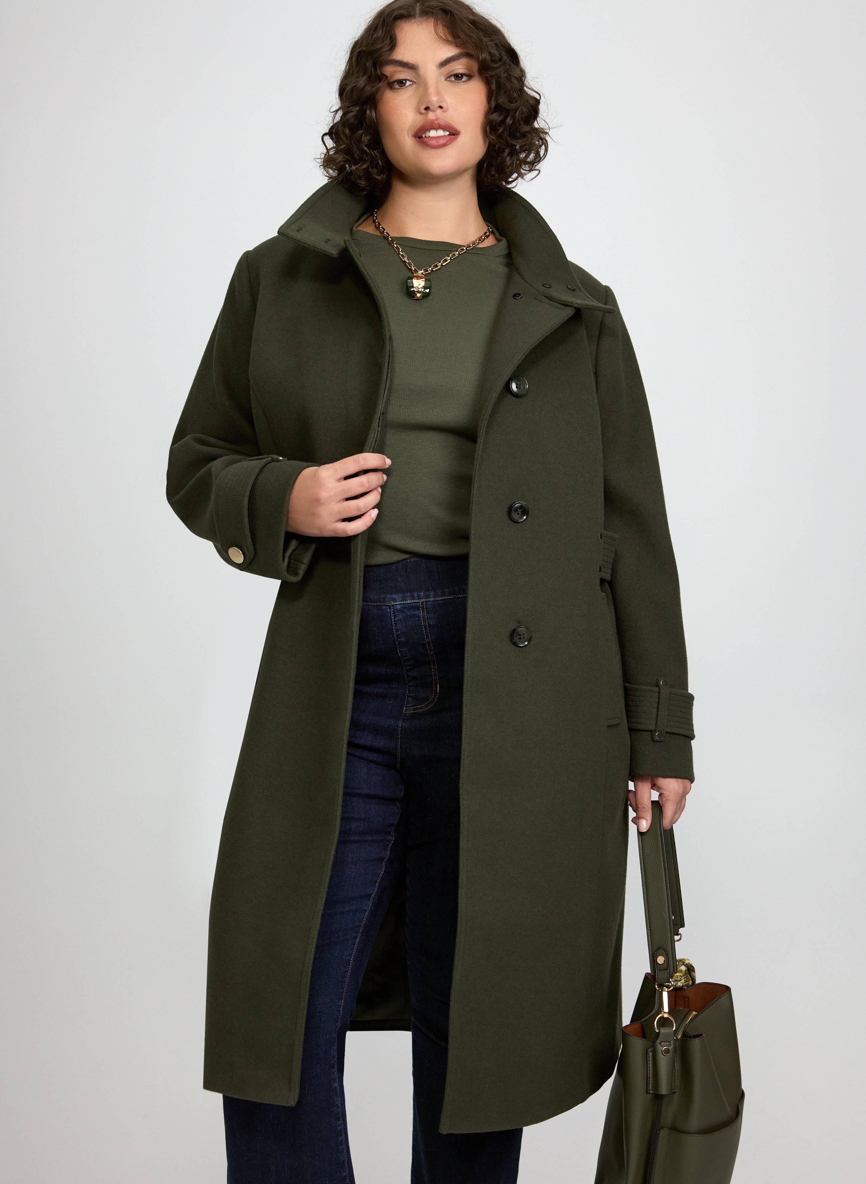 Long Button-Down Coat