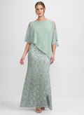 Lace Capelet Overlay Dress