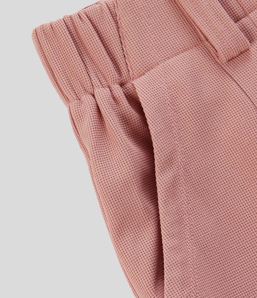 FlexTM High Waisted Side Pocket Wide Leg Waffle Work Pants