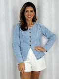 Long Sleeve Denim Top