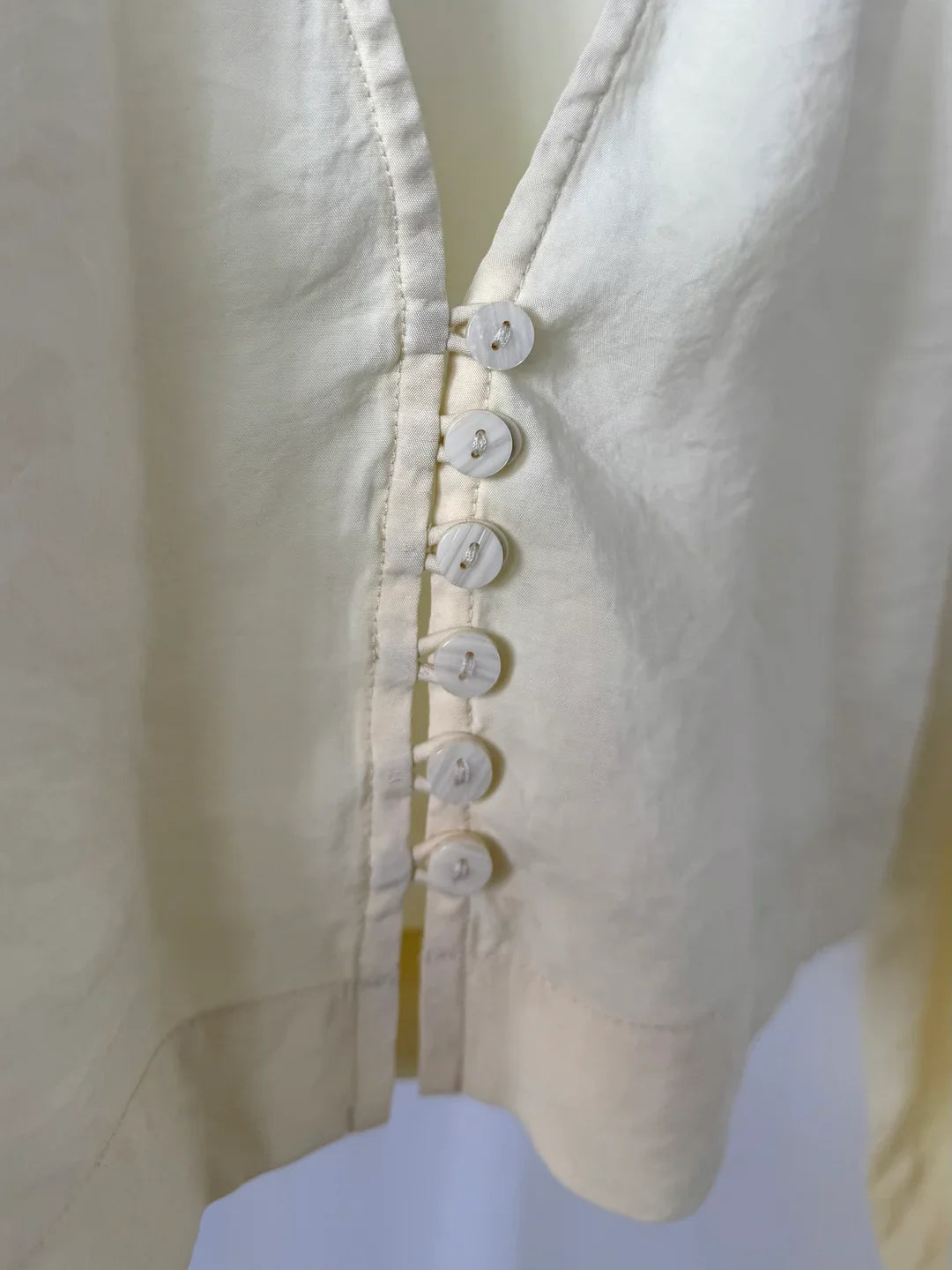 CAPRI - Cropped Shirt (Lemon)