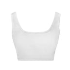 Square Neck Solid Crop Tank Top