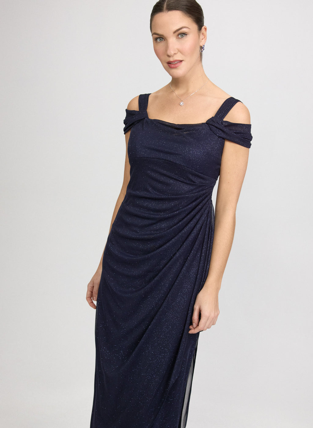 Twisted Cold-Shoulder Dress