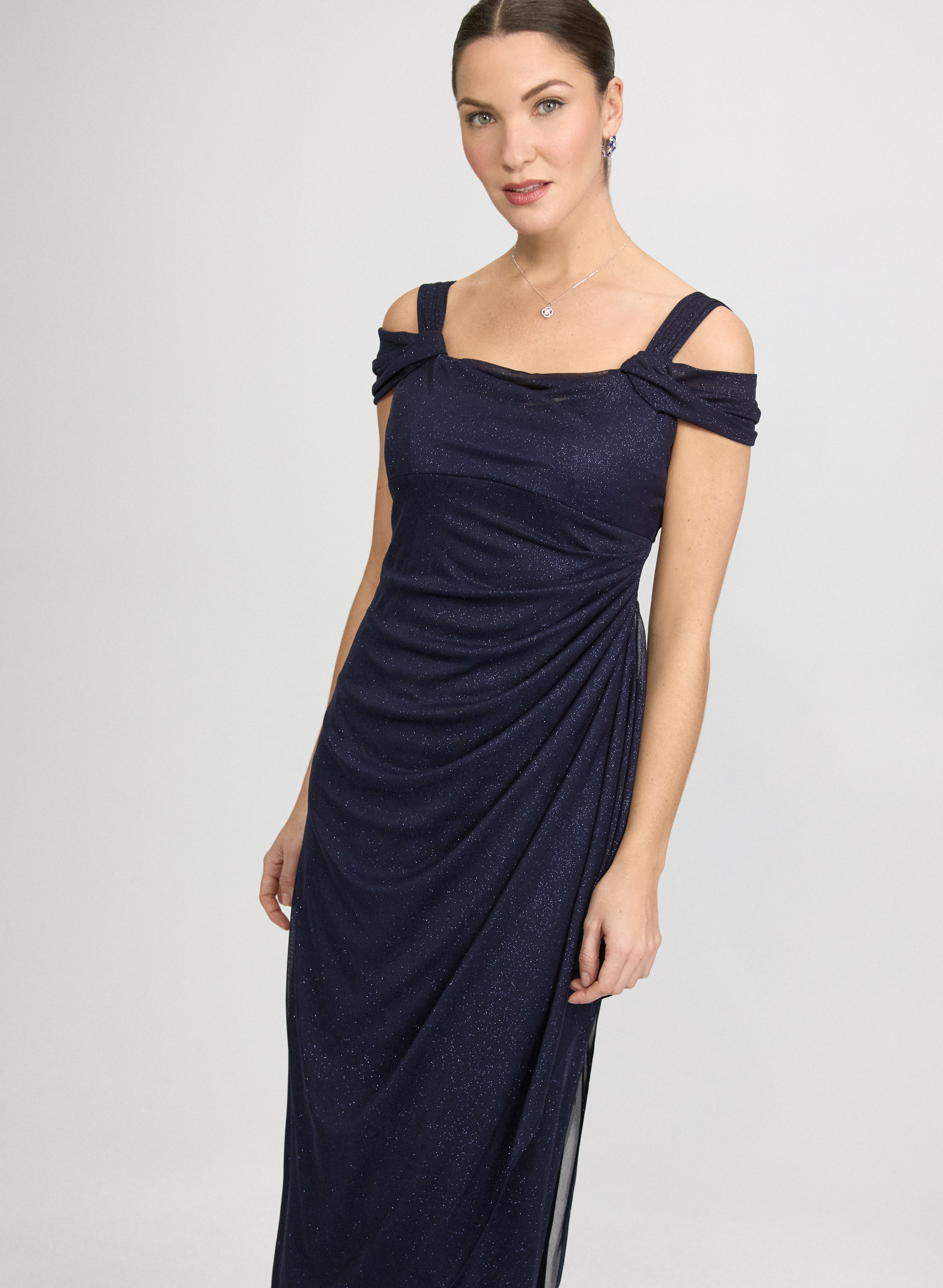 Twisted Cold-Shoulder Dress
