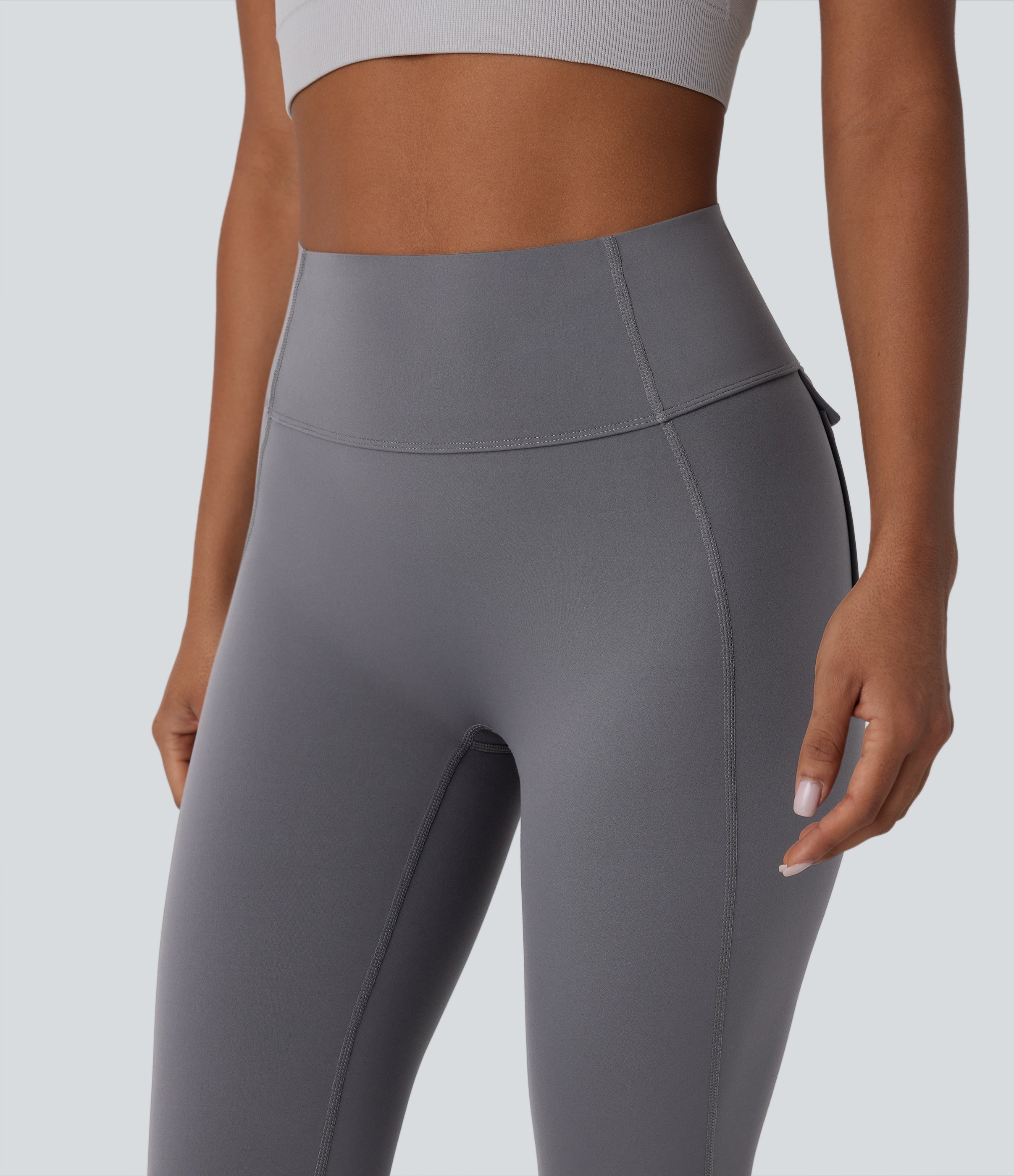 UltraSculptTM SoCinched High Waisted Tummy Control Yoga Bootcut Leggings with Pockets