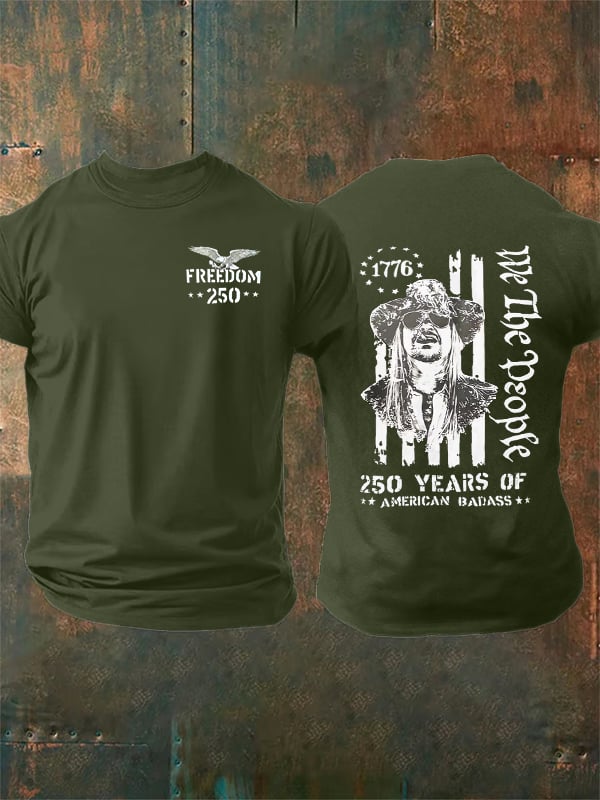 Men's 250 YEARS OF AMERICAN BADASS Print T-Shirt