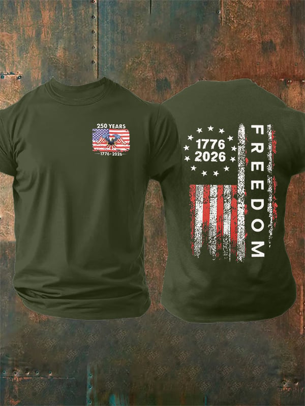 Men's  Freedom  Print T-Shirt