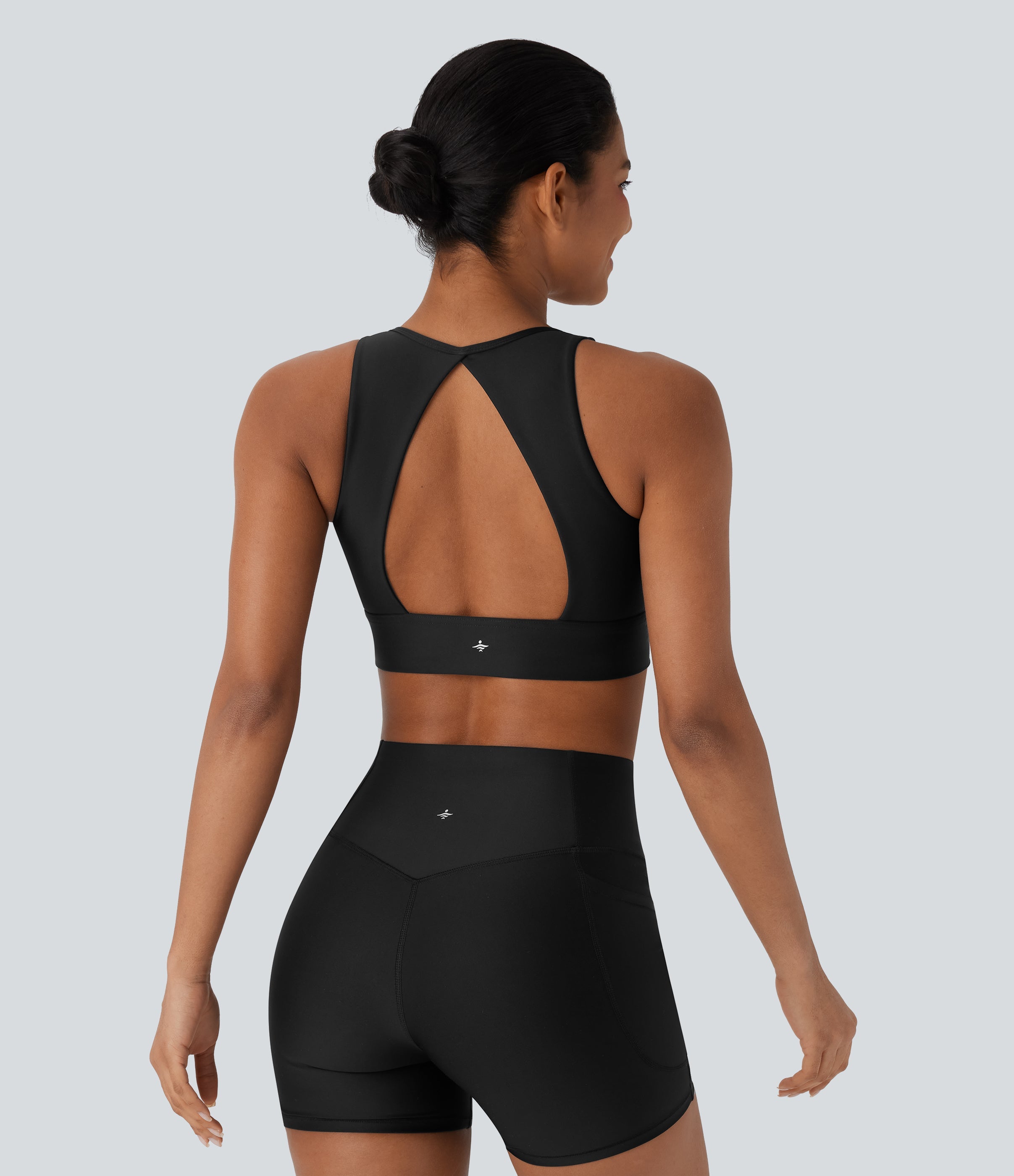 Light Support Sheen Yoga Sports Bra