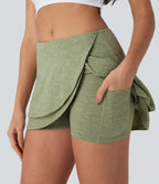 Low Rise Tulip 2-in-1 Mini Casual Skirt with Pocket