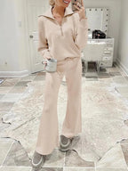 2024 Fall Trendy Outfits Oversized Two Piece Sweatsuit