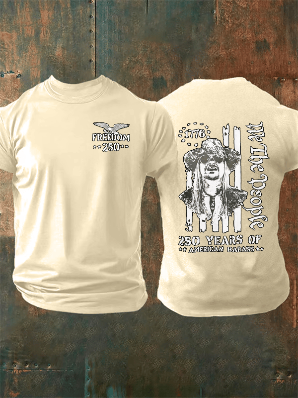 Men's 250 YEARS OF AMERICAN BADASS Print T-Shirt