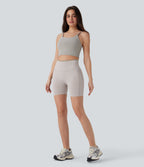 Seamless Flow High Waisted Scrunch Butt Lifting Yoga Biker Shorts 5''