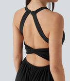 Built-in Bra Wide Leg Casual Jumpsuit with Pockets-Easy Peezy Edition