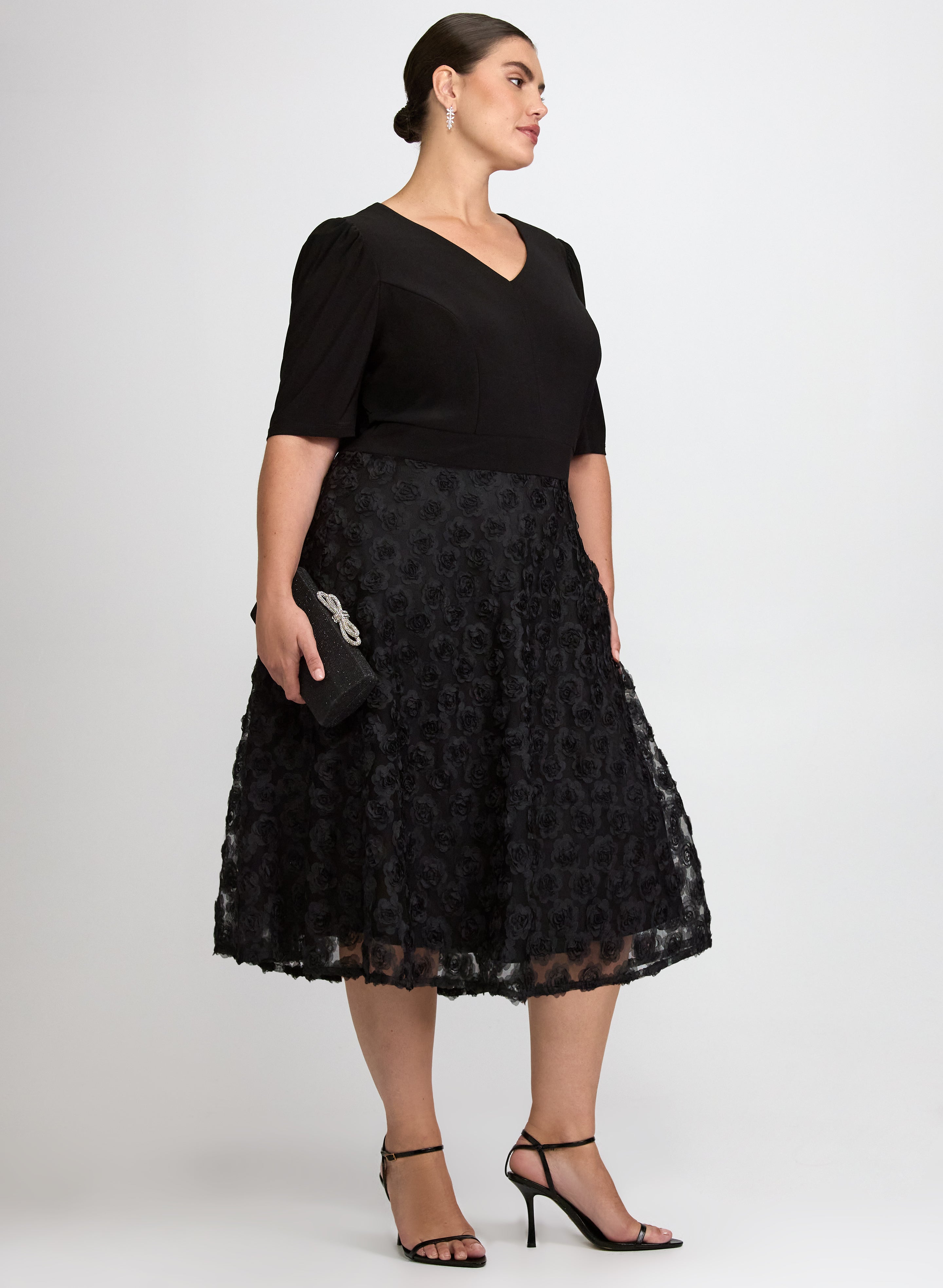 Rose Embroidered Dress