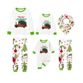 Holiday Family Christmas Pajamas Set With Colorful Christmas Pattern Print