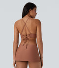 Lace Up Bikini Top Swimsuit