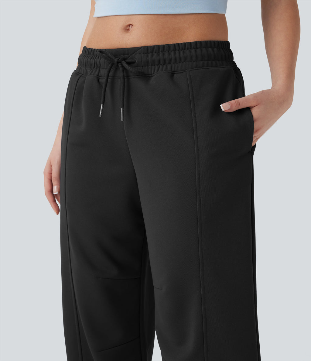 Low Rise Drawstring Casual Joggers with Pockets