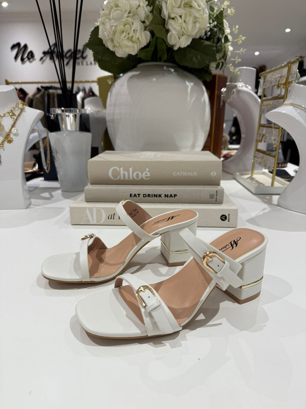 Double Buckle Strap Block Heel (4 Colours)