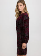 Rose Velvet Dress
