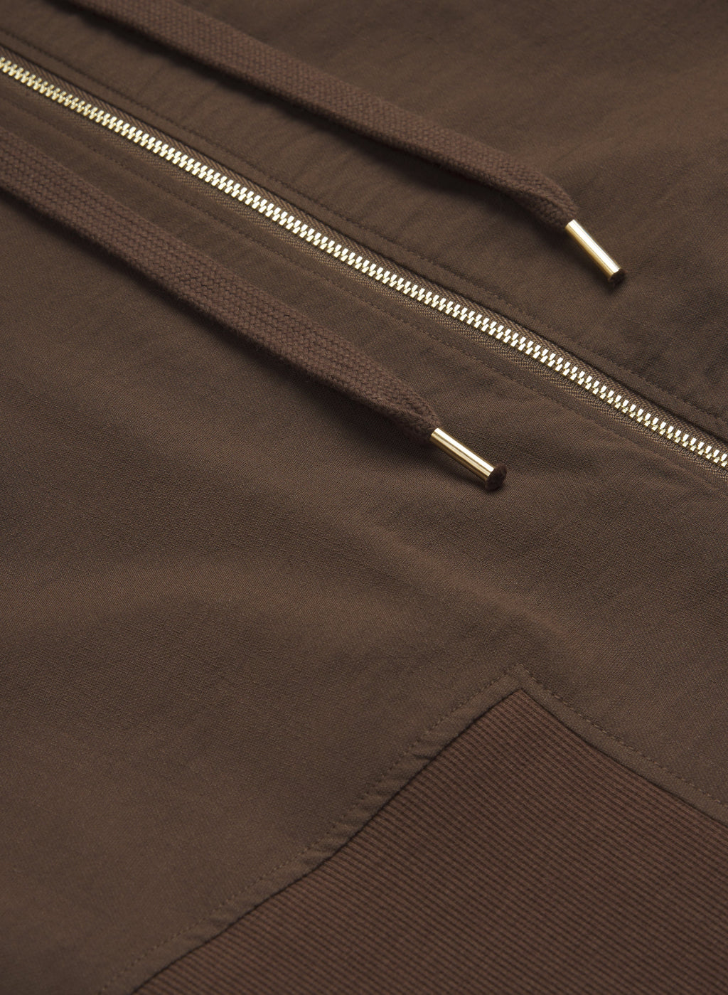 Zip Front Hooded Top