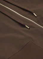 Zip Front Hooded Top
