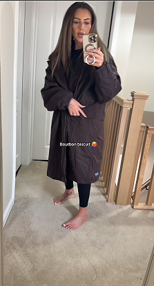 2026 NewDrying Robe Water Resistant Wind Resistant Changing Soft Sherpa Fleece Lined Oversized Hooded Long Sleeve Coat Jacket