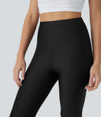 High Waisted Sheen Casual Skinny Pants with Pockets