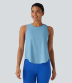 Tie Back Cool Touch Running Tank Top-UPF50+
