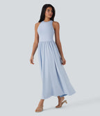 BreezefulTM Quick Dry Maxi Casual Dress with Pockets