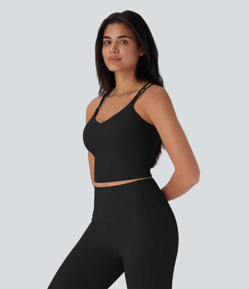 UltraSculptTM Cool Quick Dry Cropped Yoga Tank Top-UPF50+