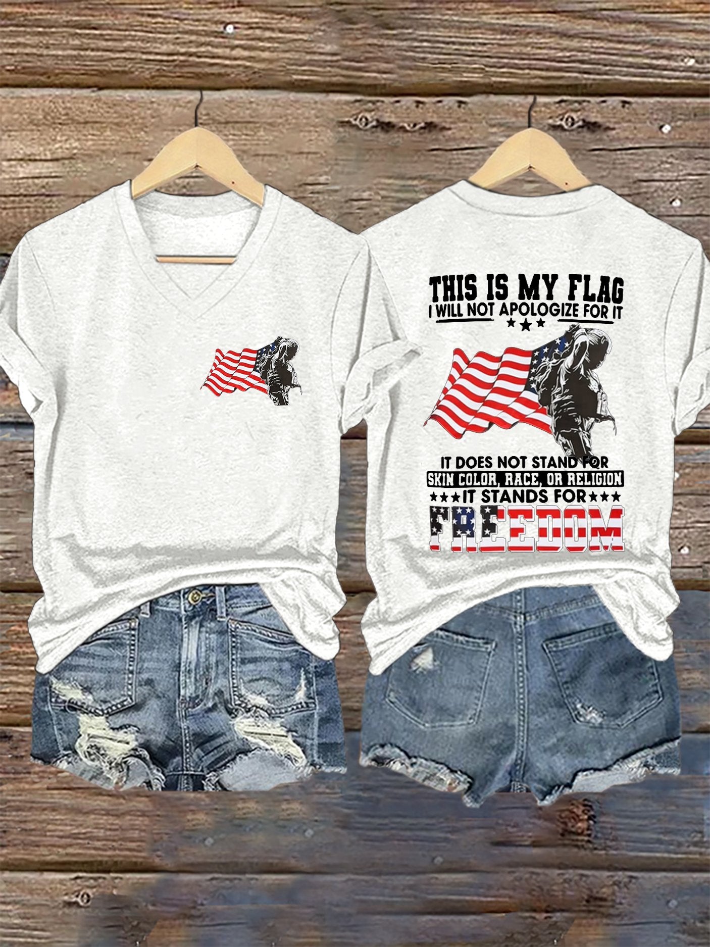 Women's America's 250th Anniversary Print Casual T-shirt