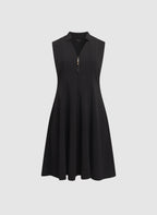 Zip-Up Tassel Detail Dress