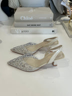Pearl/Diamante Slingback Strap Heels