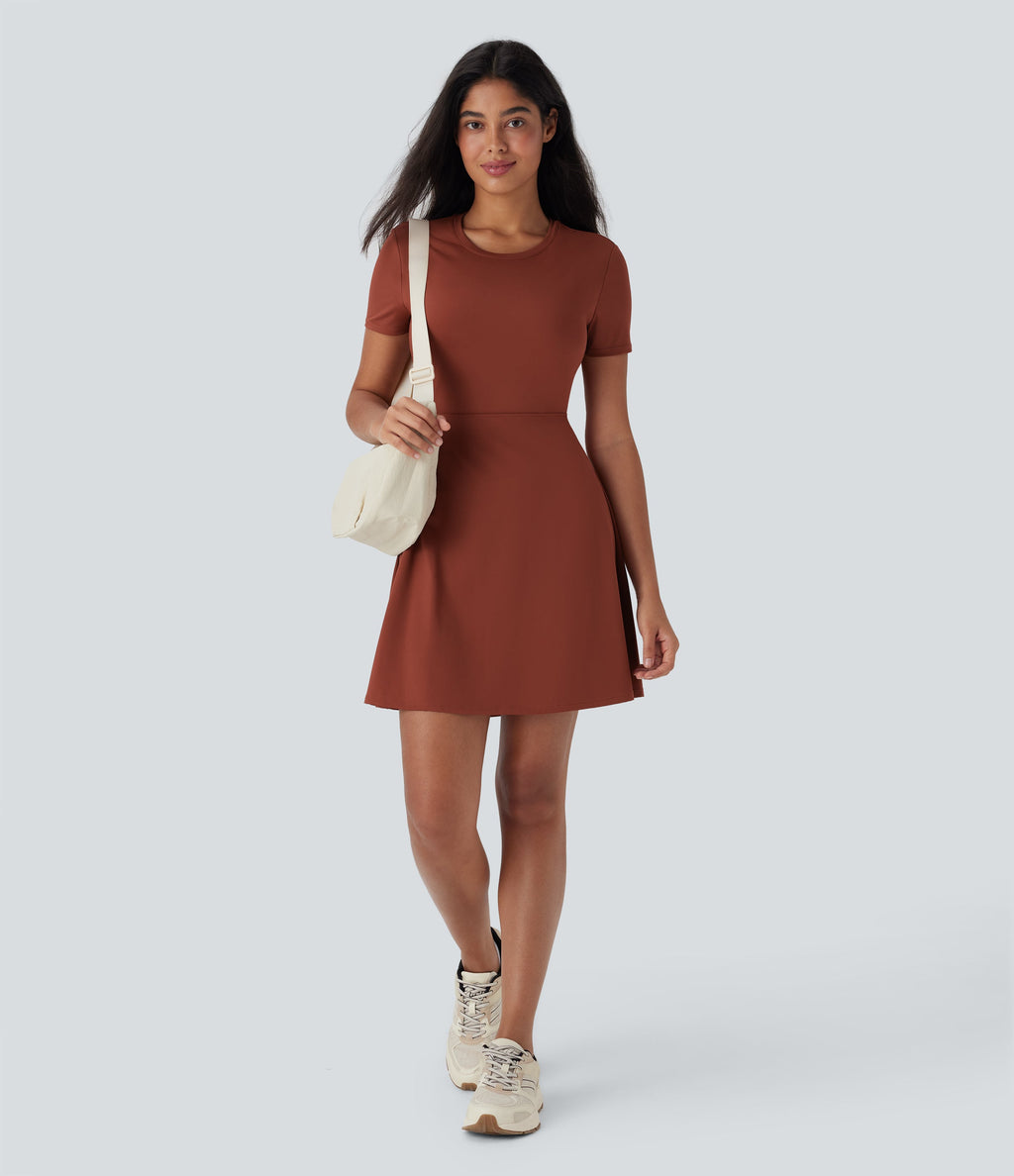 Cut Out Flare Mini Dance Active Dress-D/DD/DDD/F Cups