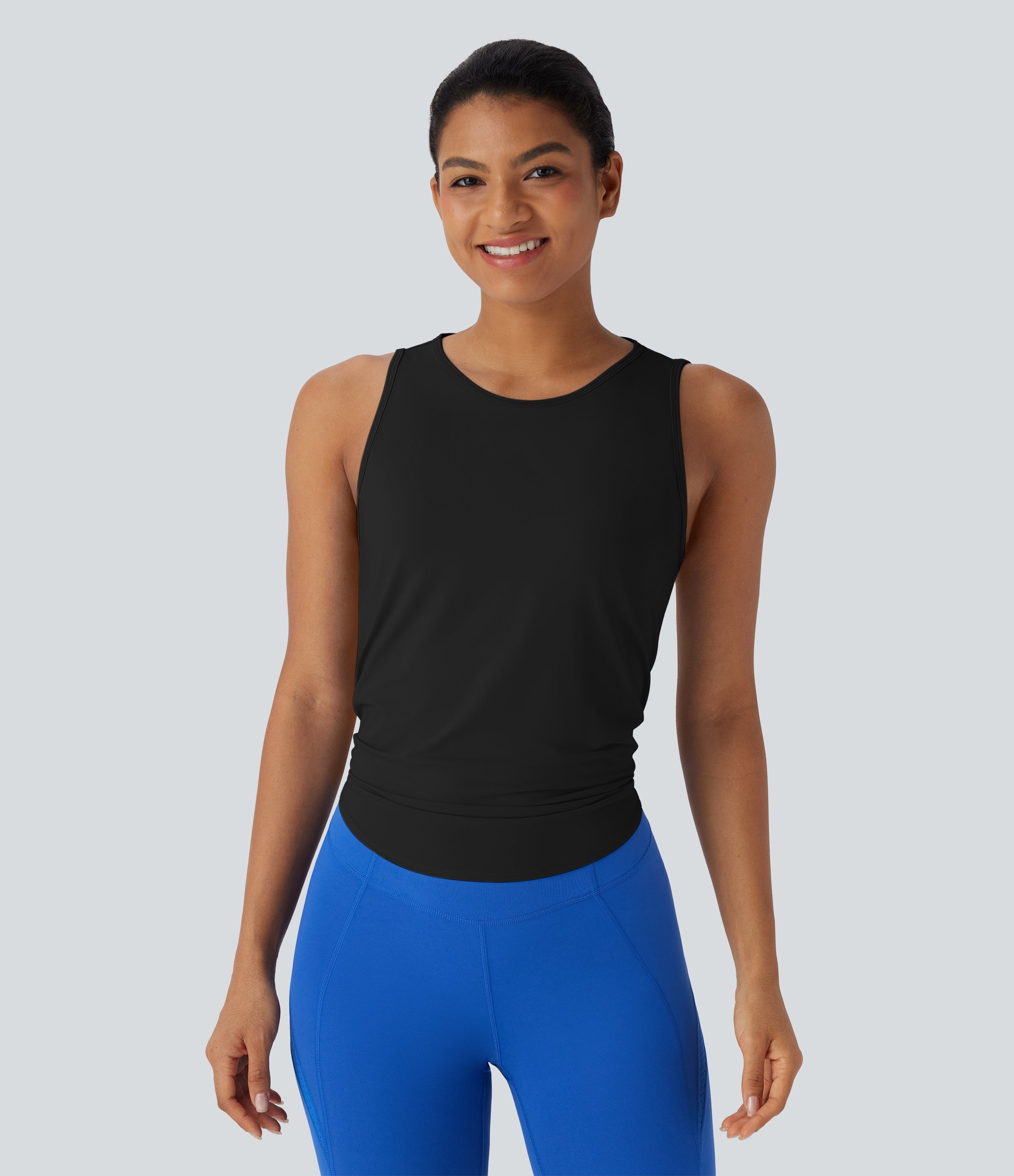 Tie Back Cool Touch Running Tank Top-UPF50+
