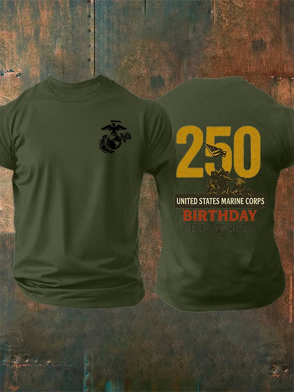 Men's  UNITED STATES MARINE CORPS BIRTHDAY Print T-Shirt