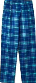 2025 Family Christmas Text Print Blue Long Sleeve Top With Blue Plaid Family Matching Pajamas