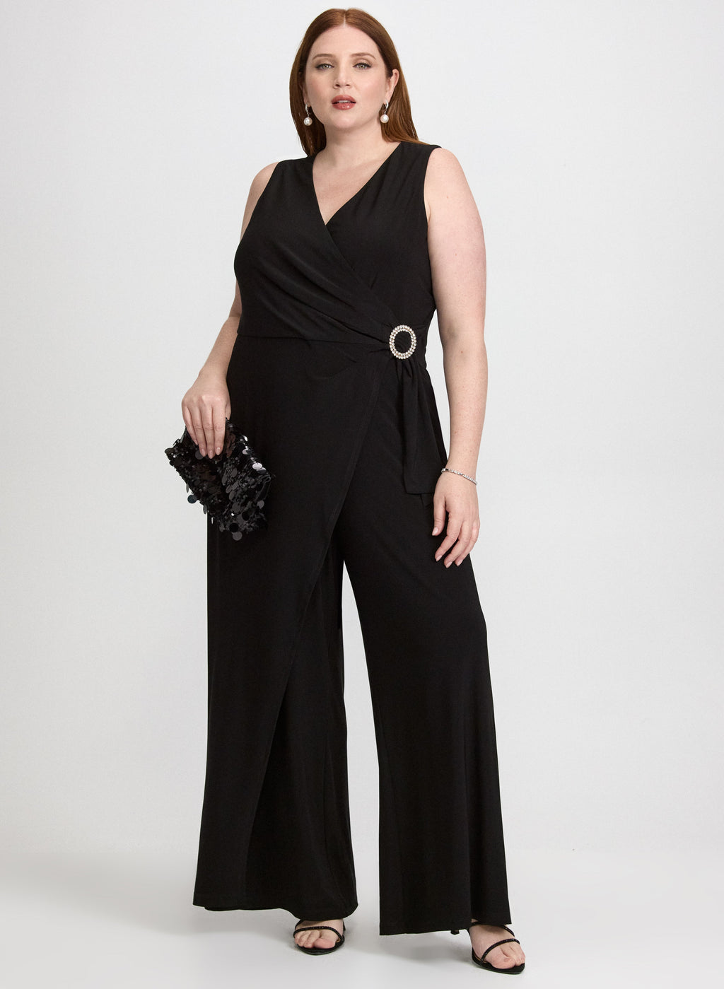Embellished Wide-Leg Jumpsuit