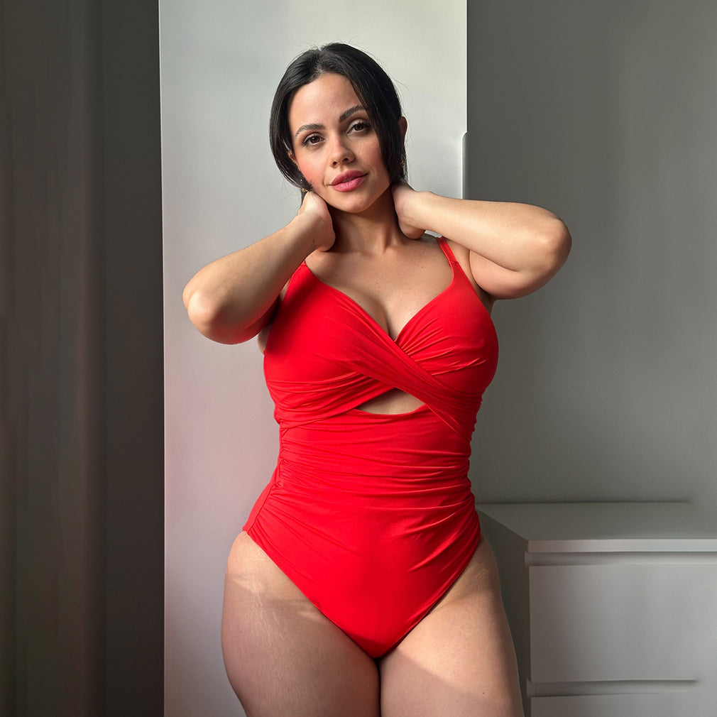 Plus Size Cutout One-Piece Swimsuit