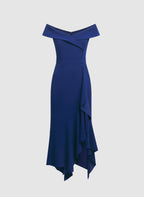 Off-The-Shoulder Ruffle Dress