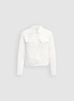 Frayed Linen-Blend Jacket